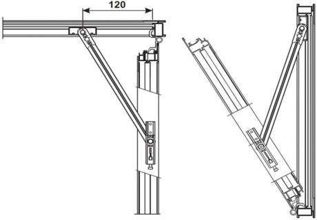 Compas limiteur d'ouverture 5-21021 PVC et bois - FERCO